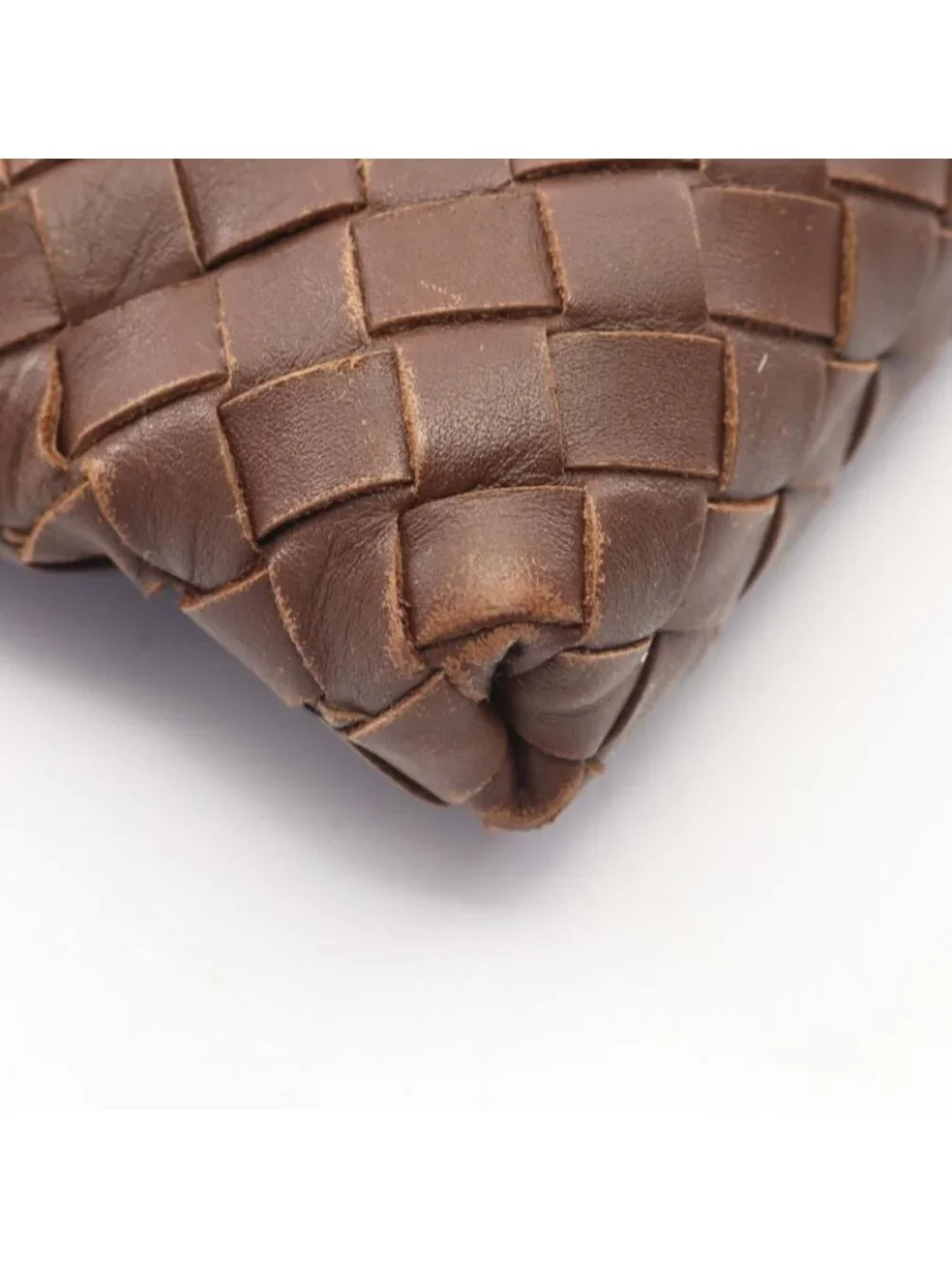 Bottega Veneta Shoulder Bag Intrecciato Brown Leather